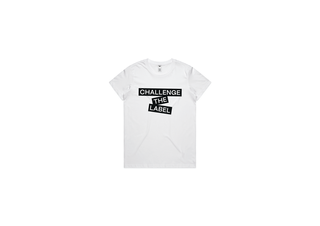 White Challenge The Label T-Shirt